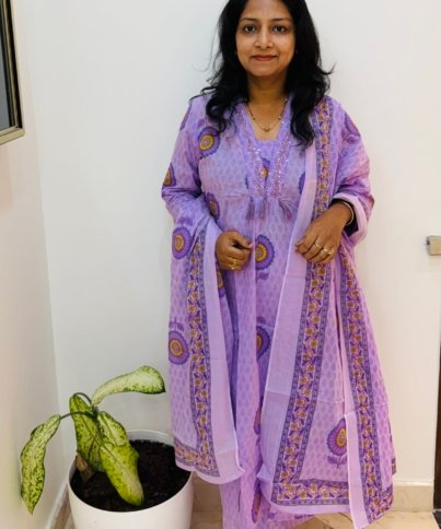 pure cotton 3PC Kurti set