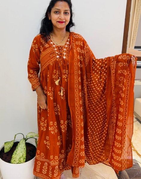 pure cotton 3PC Kurti set