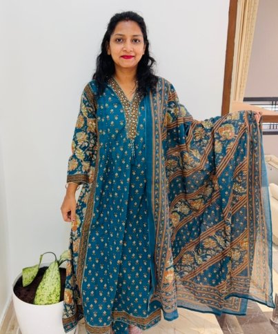 pure cotton 3PC Kurti set