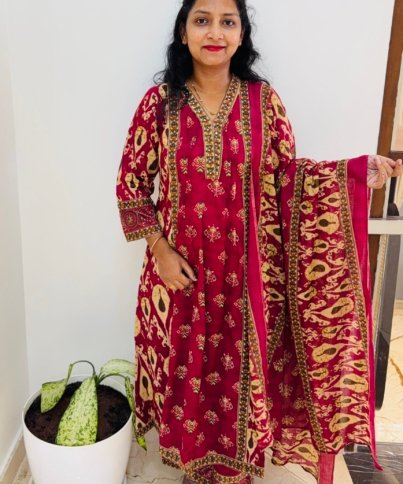 pure cotton 3PC Kurti set