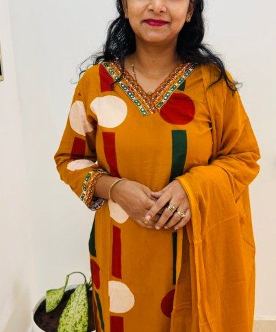 pure cotton 3PC Kurti set