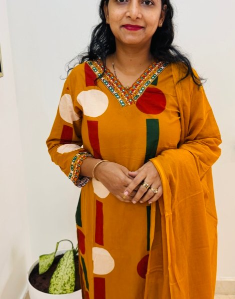 pure cotton 3PC Kurti set