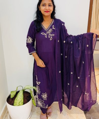 pure cotton 3PC Kurti set