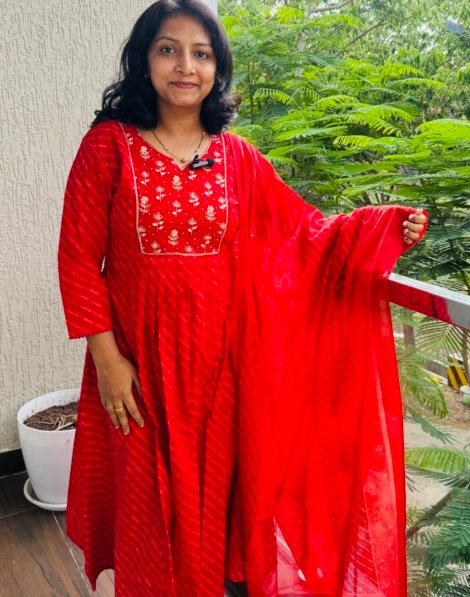 pure cotton 3PC Kurti set