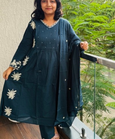 pure cotton 3PC Kurti set