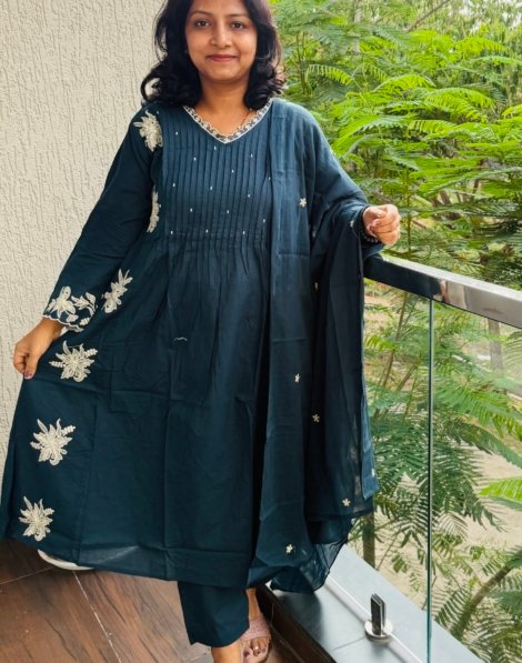pure cotton 3PC Kurti set