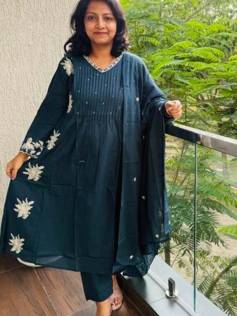 pure cotton 3PC Kurti set