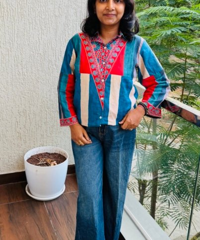 pure cotton printed shirt