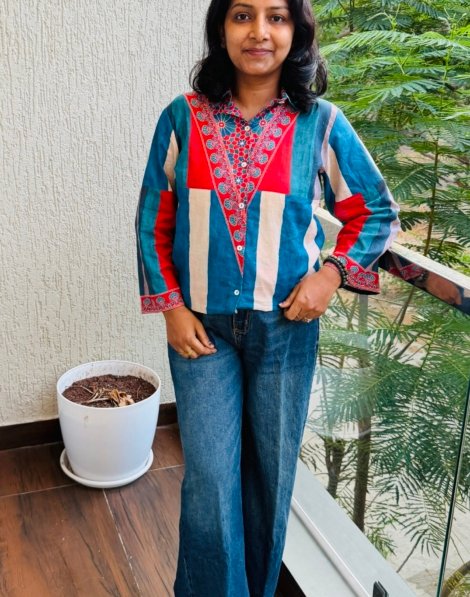 pure cotton printed shirt