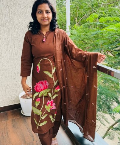 pure cotton 3PC Kurti set