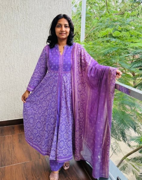 pure cotton 3pc kurti  set