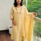 pure cotton 3pc kurti  set
