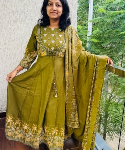 pure cotton 3pc kurti set