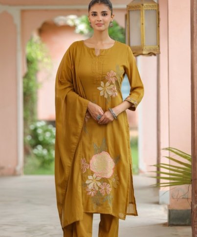 Pure Mulcotton 3pc kurti set