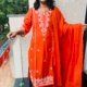 pure cotton 3pc kurti  set