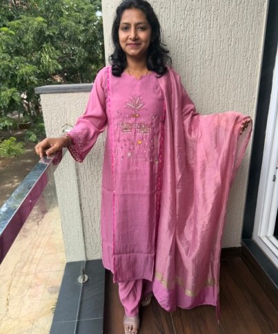 PURE MULCHANDERI 3PC KURTI SET